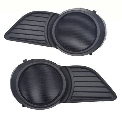 Black Front Bumper Fog Light Covers for Toyota Sienna (2011-2017)
