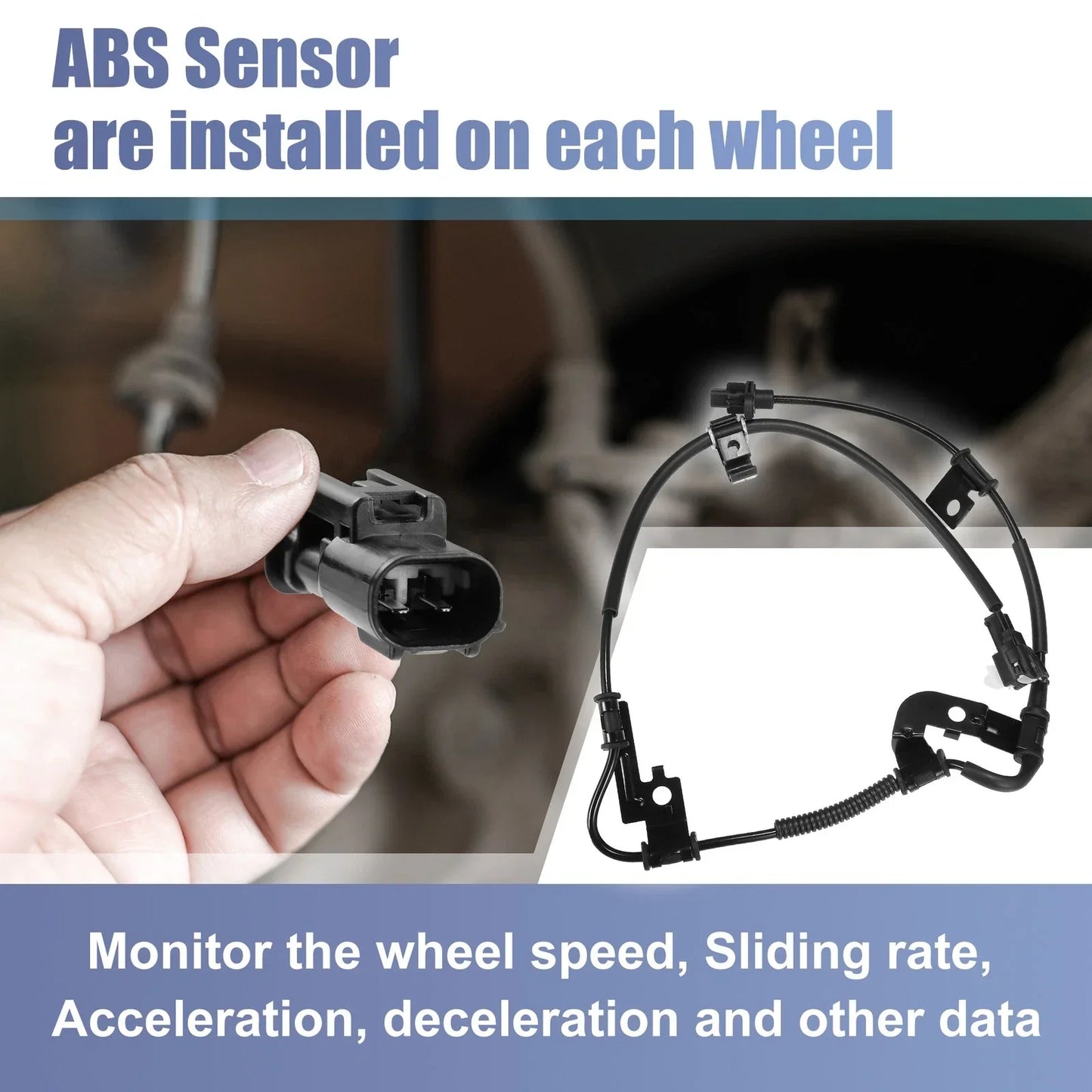Front Left ABS Wheel Speed Sensor for Hyundai Sonata (2011-2014)