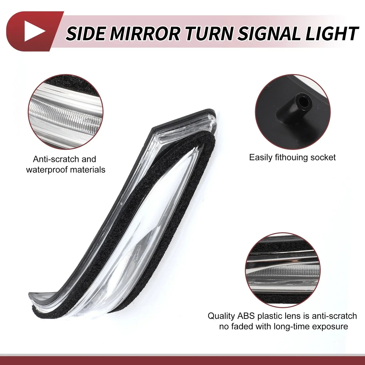 Car Mirror Turn Signal Light for Hyundai Accent (2011-2014) Right LED