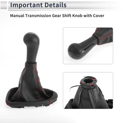 5 Speed Gear Shift Knob & Cover for Chevrolet Spark (2011-2015)