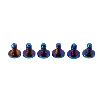 6 x M6x10mm Alloy Torx Head Screws for Bike Motorcycle - Blue