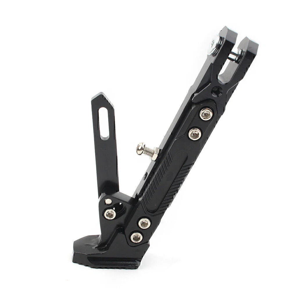 Stainless Steel Adjustable Kickstand for Motorcycles - Non-Slip Side Support