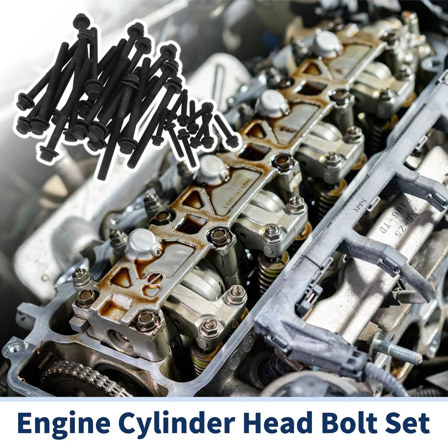 Engine Cylinder Head Bolt Set for Dodge Challenger 6.2L V8 (2015-2020)