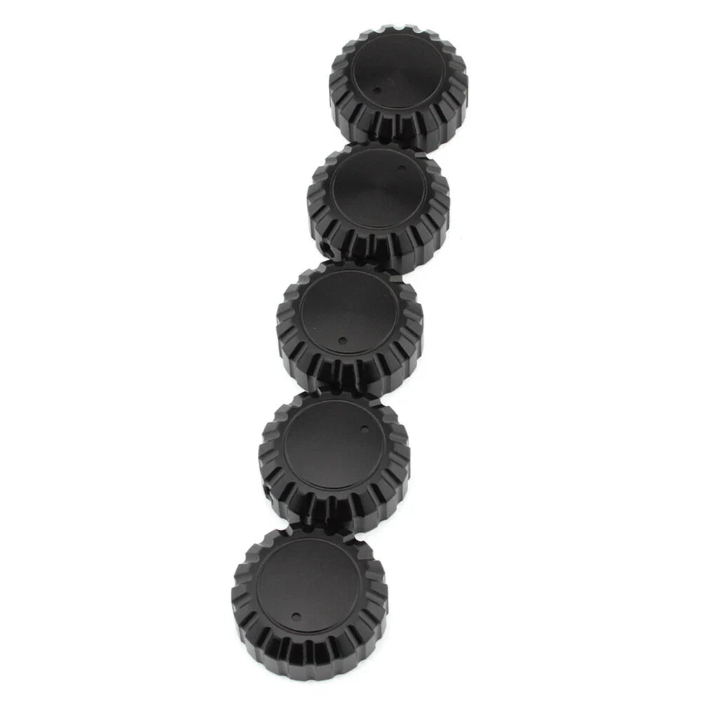 5Pcs Black Aluminum Radio Knobs for Honda GL1500 Goldwing (1988-2000)