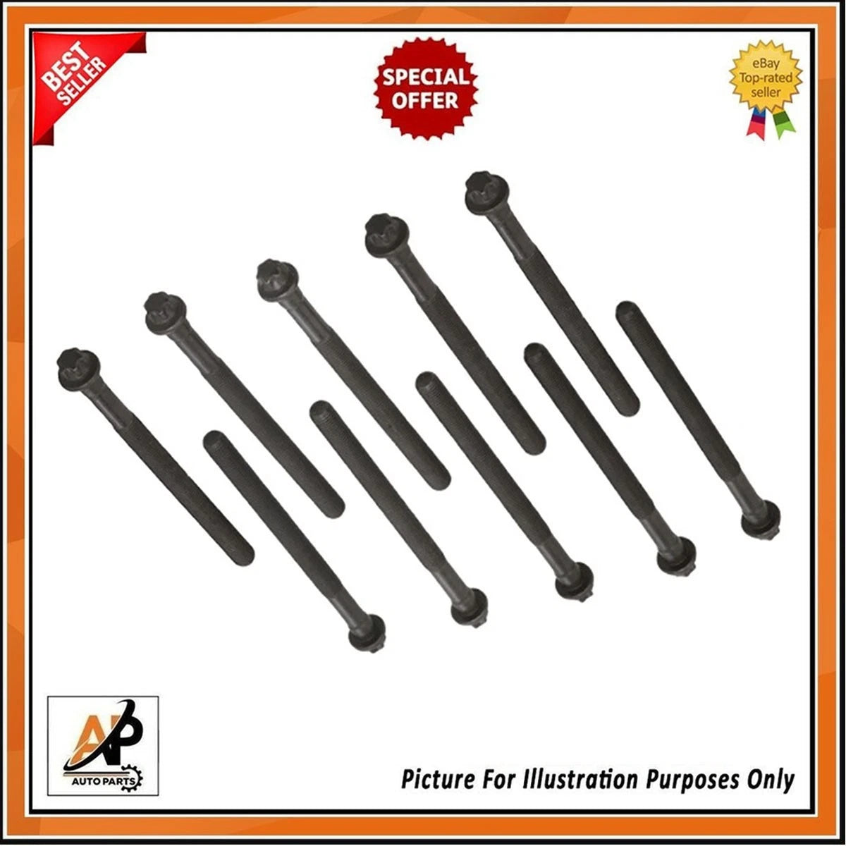 Engine Head Bolts Kit for Mercedes-Benz 1.6 Petrol M270 (2012–2018)