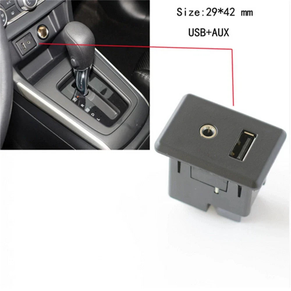 USB & AUX Interface Panel Socket for Nissan Versa Note & Versa (2015-2017)