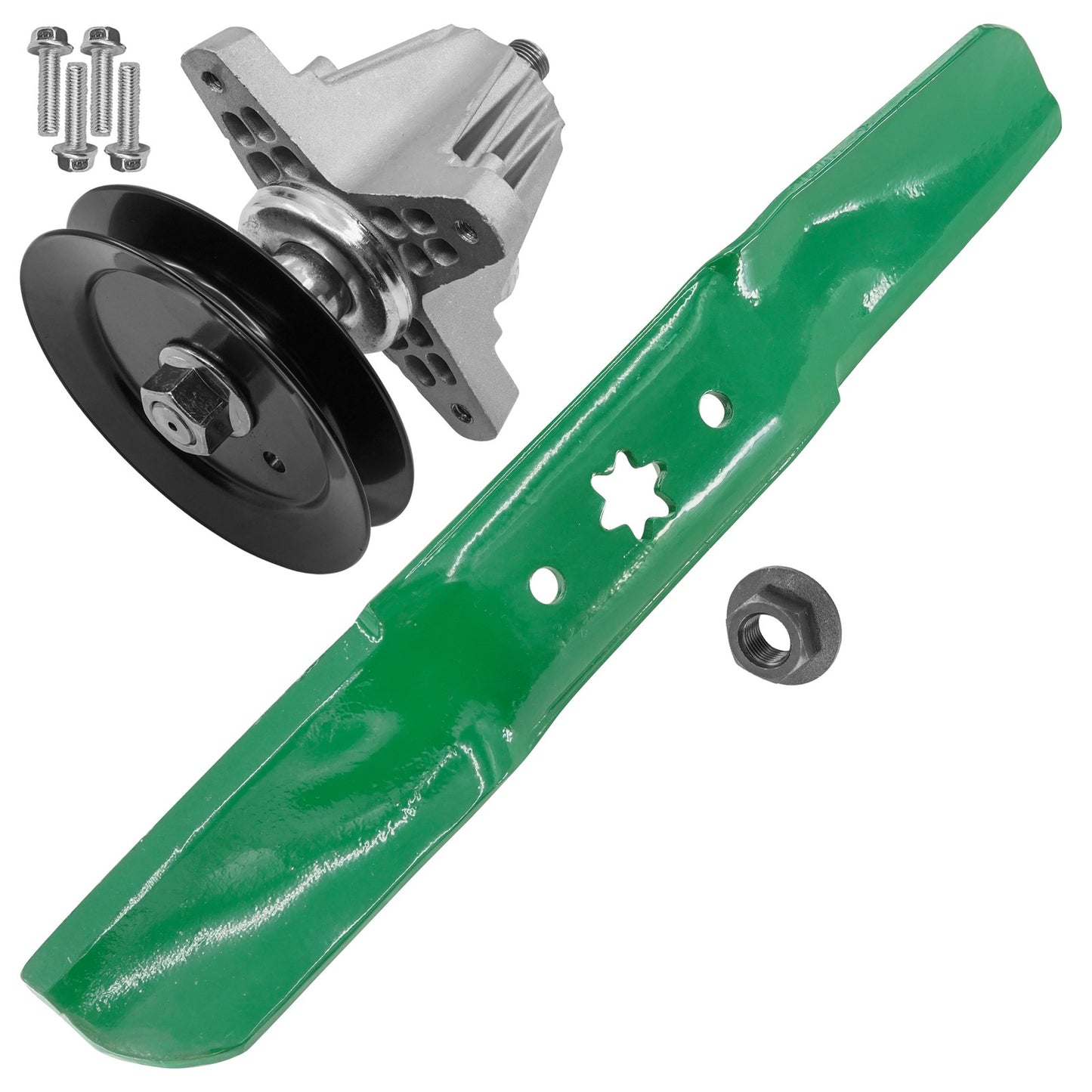 Deck Spindle Blade Kit Replacement for Troy-Bilt Mustang XP Z50 (50") (2017–2019)