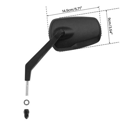 Black Rear View Mirrors for Harley Touring Street Road Glide (1982 - 2024)