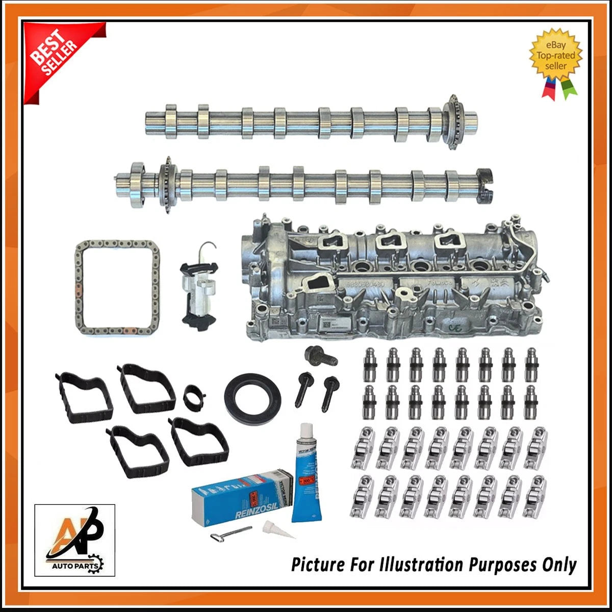 Camshaft Kit with Rockers and Lifters for Peugeot Citroen 1.5 BlueHDi (2015–2022)