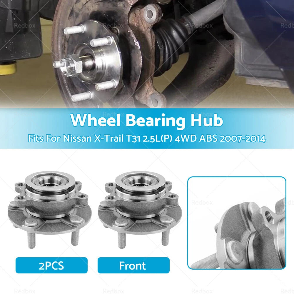 Front Wheel Bearing Hubs for Nissan X-Trail T31 2.5L 4WD (2007-2014)