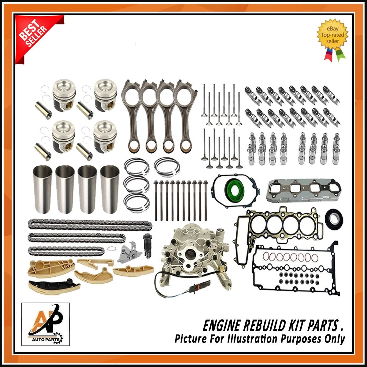 Forged Crankshaft with Rebuild Kit for Land Rover 204DTD 2.0 Diesel (2000–2009)