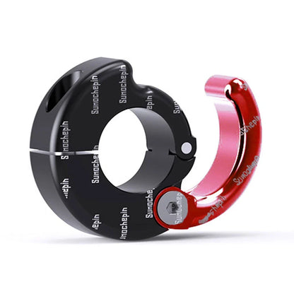 CNC Helmet Hook Holder for Motorcycle ATV 21-28mm Handlebar Red