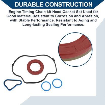 Engine Timing Cover Gasket Set for Dodge Durango 3.7L 4.7L (2003-2009)