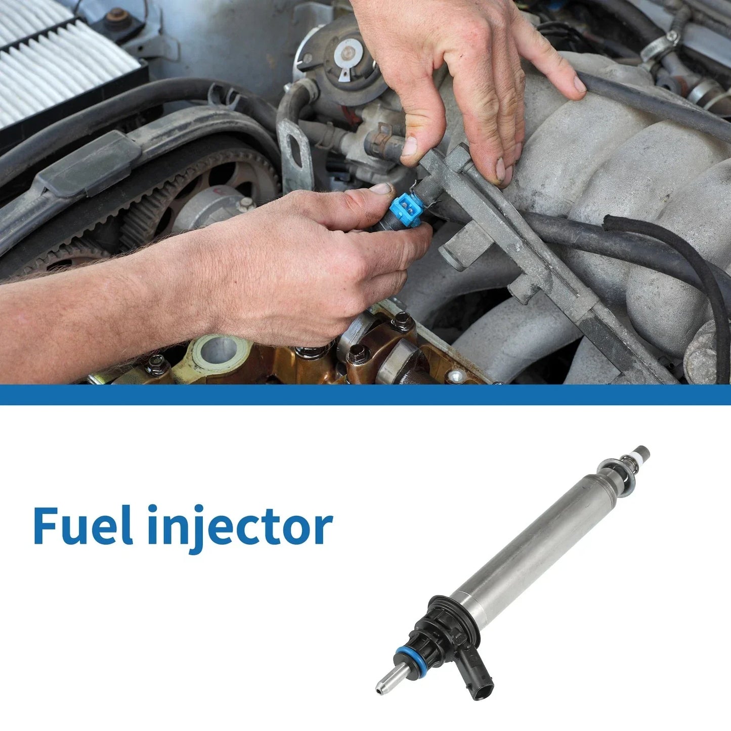 Fuel Injector for Mercedes-Benz C300 2015-2021 2.0L Black 1 x Unit