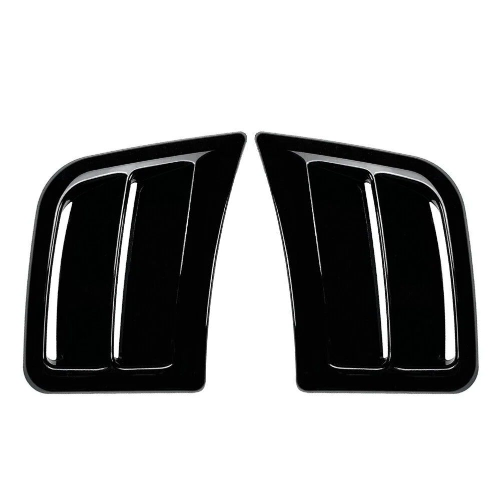 Black Front Bumper Side Air Vent Covers for Subaru Impreza WRX STI (2008-2014)