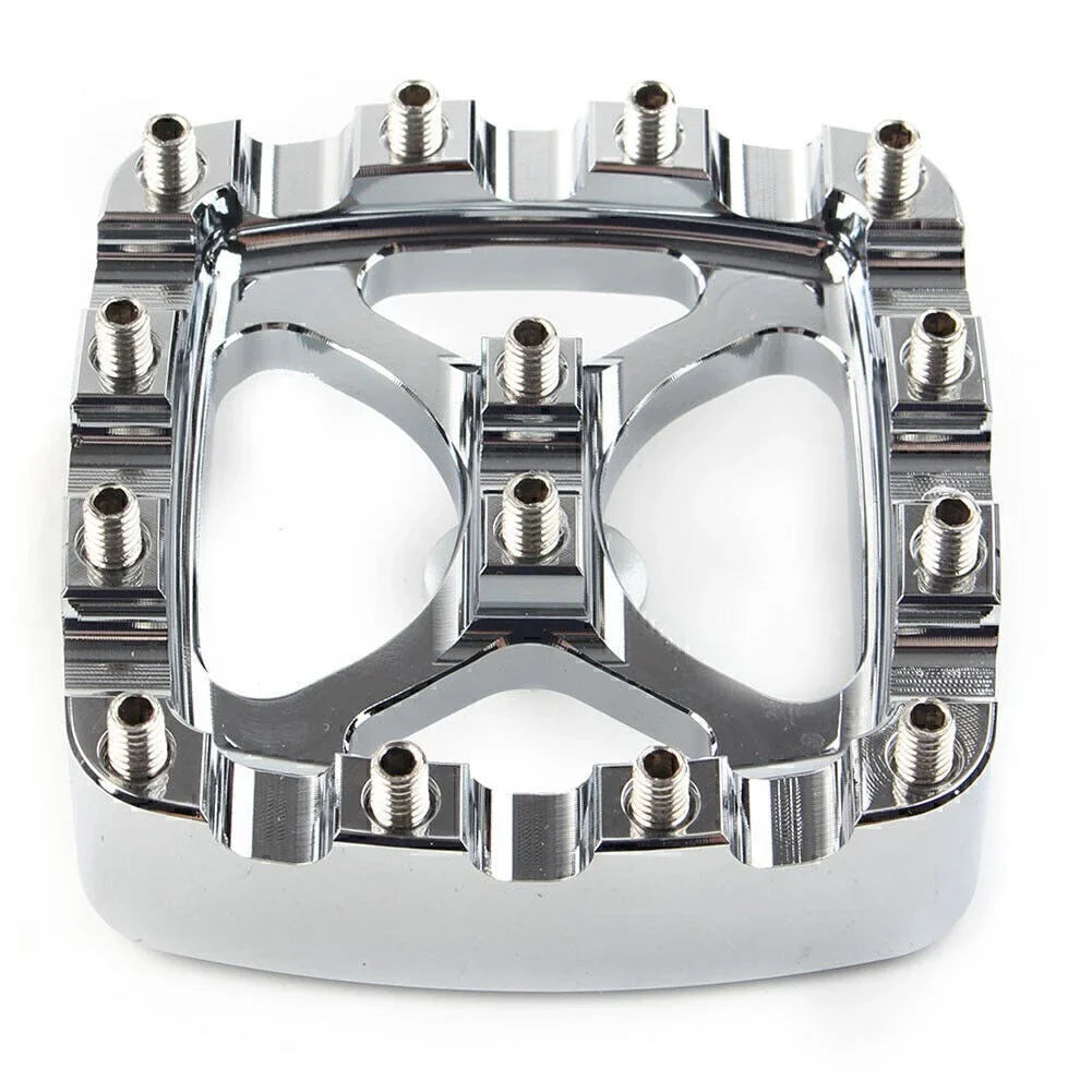 Chrome Brake Pedal Pad Cover for Harley Softail Dyna Sportster Iron 883
