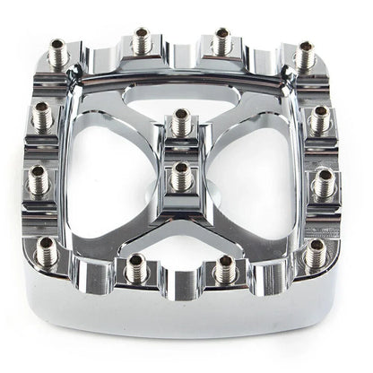 Chrome Brake Pedal Pad Cover for Harley Softail Dyna Sportster Iron 883