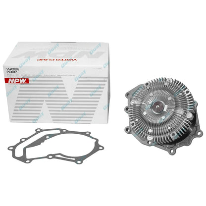 NPW Water Pump + Fan Clutch for Nissan Patrol GU Y61 2000-1/07 ZD30 3.0 Diesel
