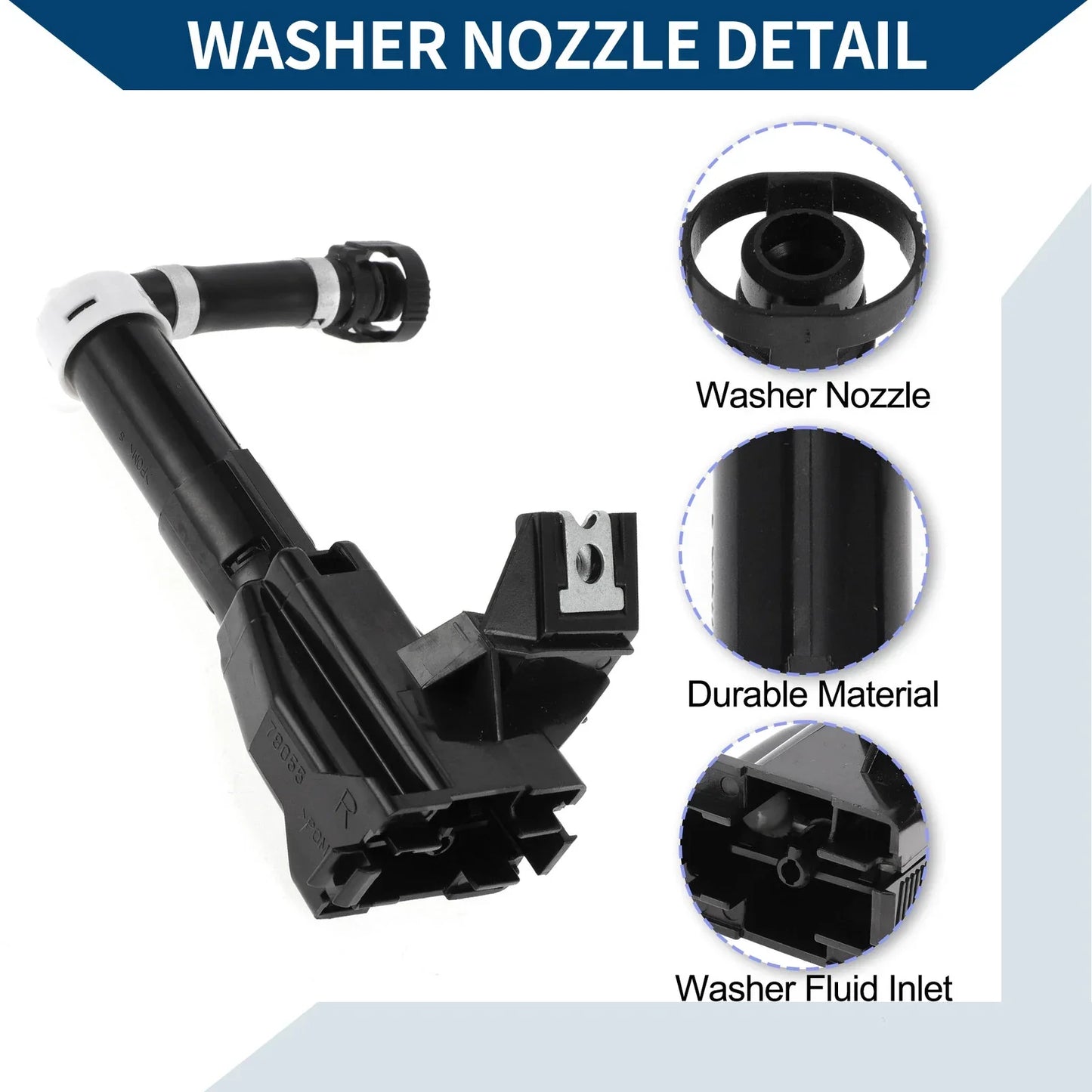 Front Passenger Side Headlight Washer Nozzle for Lexus LX570 (2008-2011)