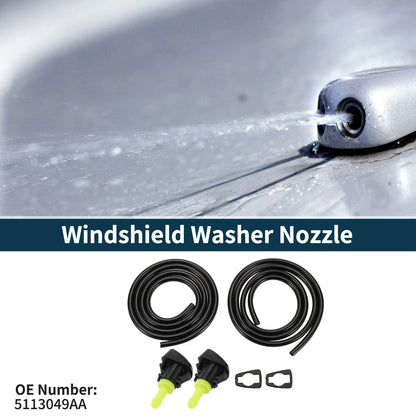 Windshield Washer Nozzle & Fluid Hose for Dodge Grand (2011-2023)