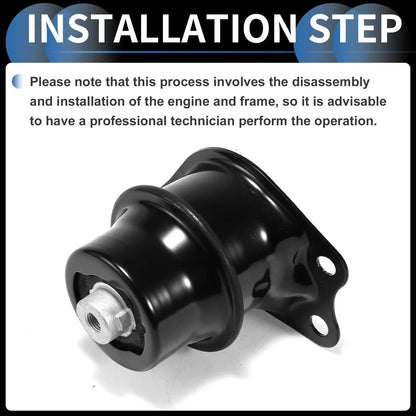Engine Motor Mount for Honda - Black