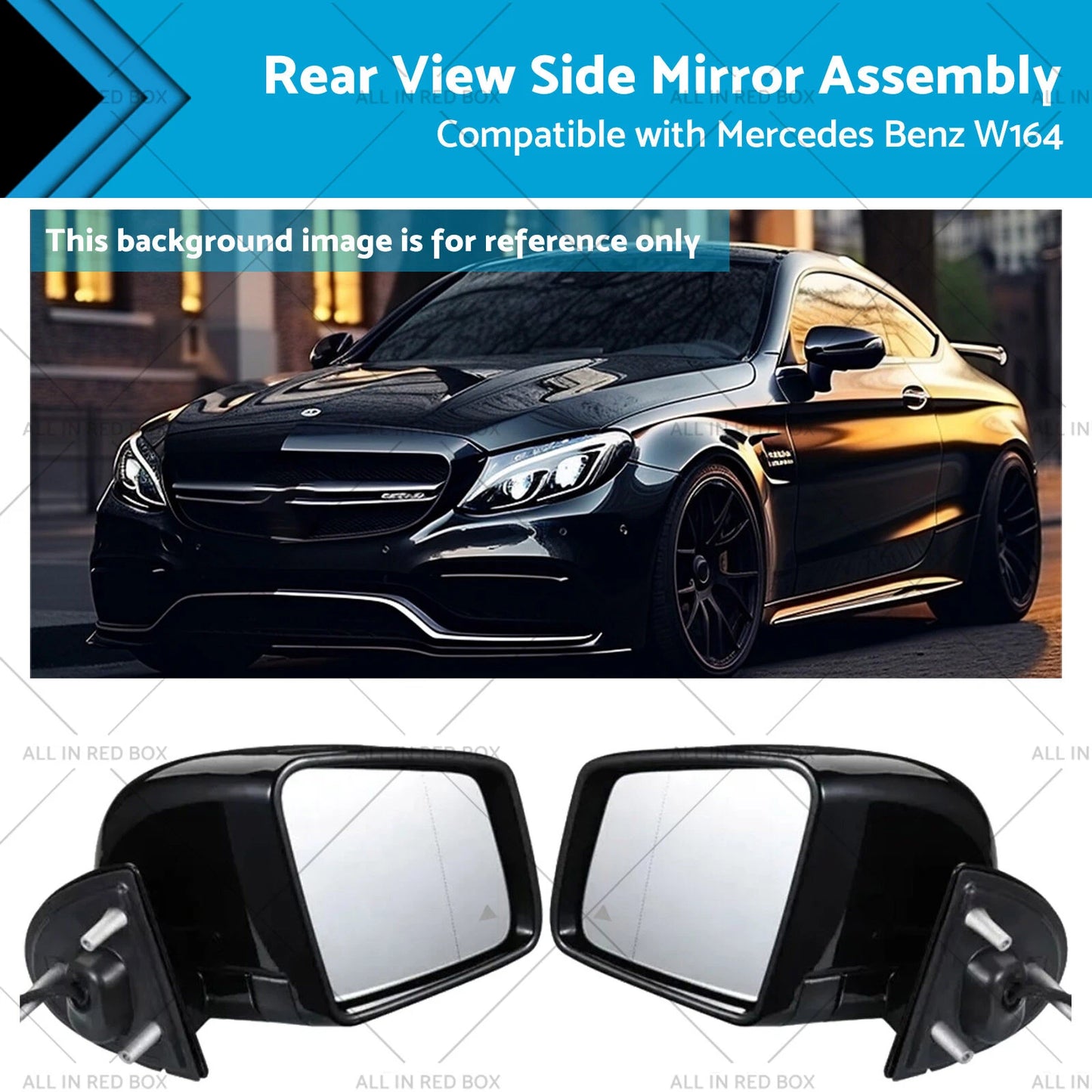 Rear View Side Mirror Assembly for 2005-2011 Mercedes ML GL W164 X164