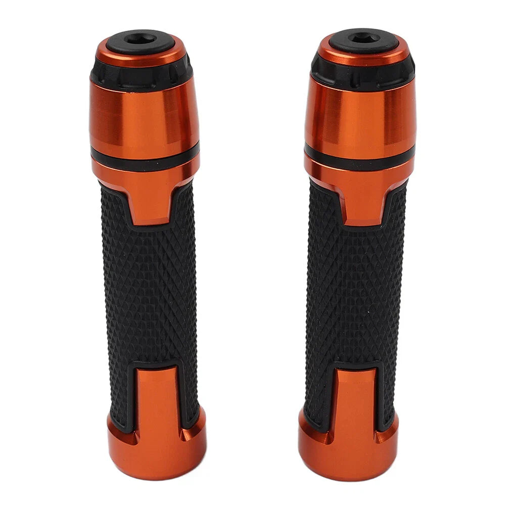 22MM 7/8" Handlebar Grips w/ Bar Ends for Harley & Honda