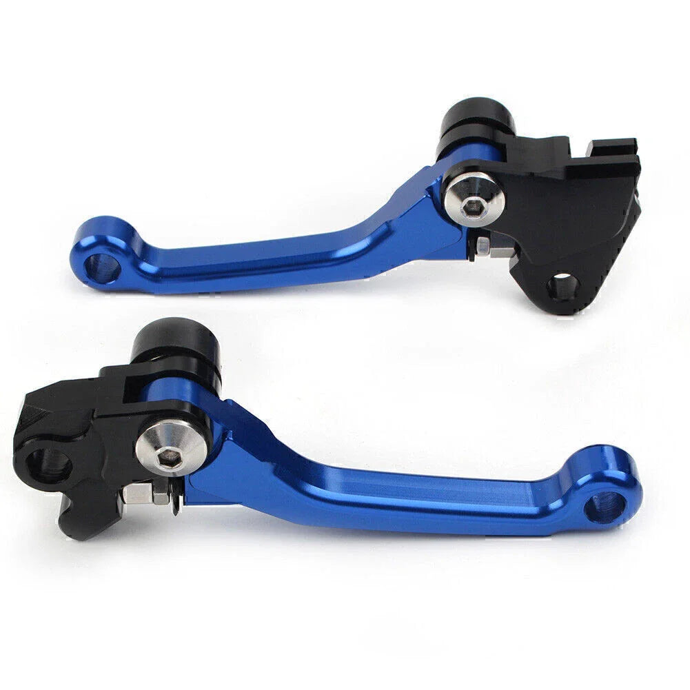 Blue Aluminum Pivot Dirt Clutch Brake Levers for Kawasaki KX450F (2006-2012)