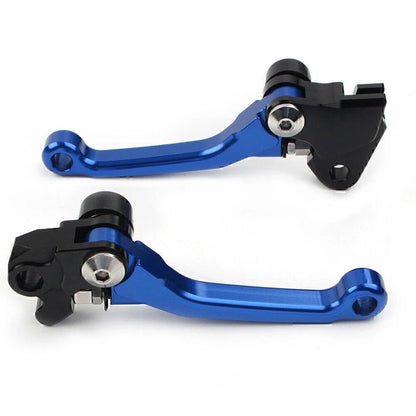 Blue Aluminum Pivot Dirt Clutch Brake Levers for Kawasaki KX450F (2006-2012)