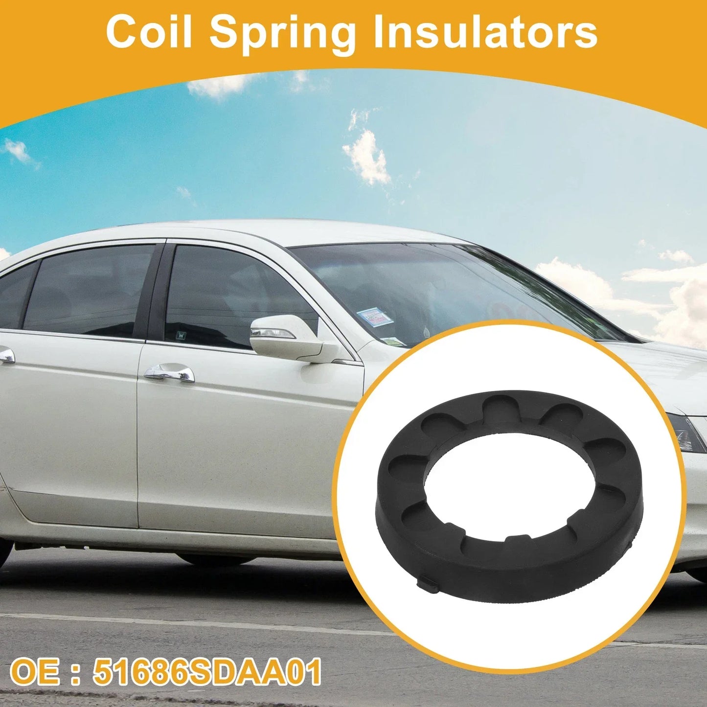 Coil Spring Insulators for Honda Accord (2003-2007) - 1 Pc