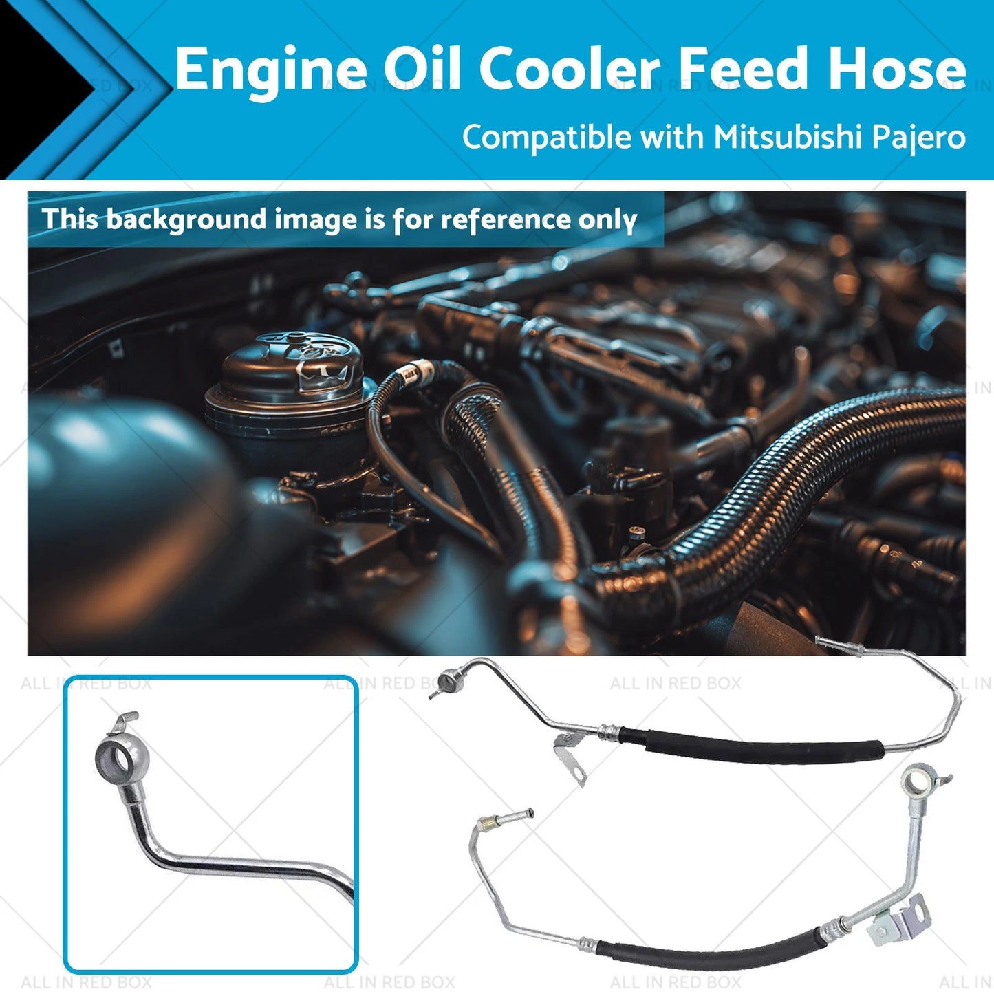 Oil Cooler Return & Feed Hose for Mitsubishi Pajero 3.5L 3.8L (2000-2006)