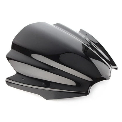 Black ABS Handlebars Clamp Mount Windshield Protector for Universal Motorcycles
