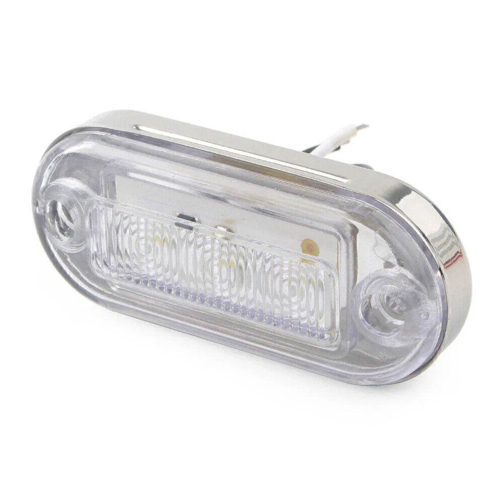 12V 3 SMD LED Red Signal Light Lamp for Truck Trailer RV Boat