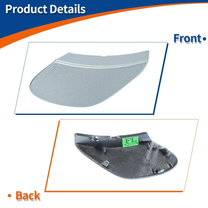 Front Bumper Tow Hook Cover for Mercedes-Benz GLE (2016-2023) Silver Tone