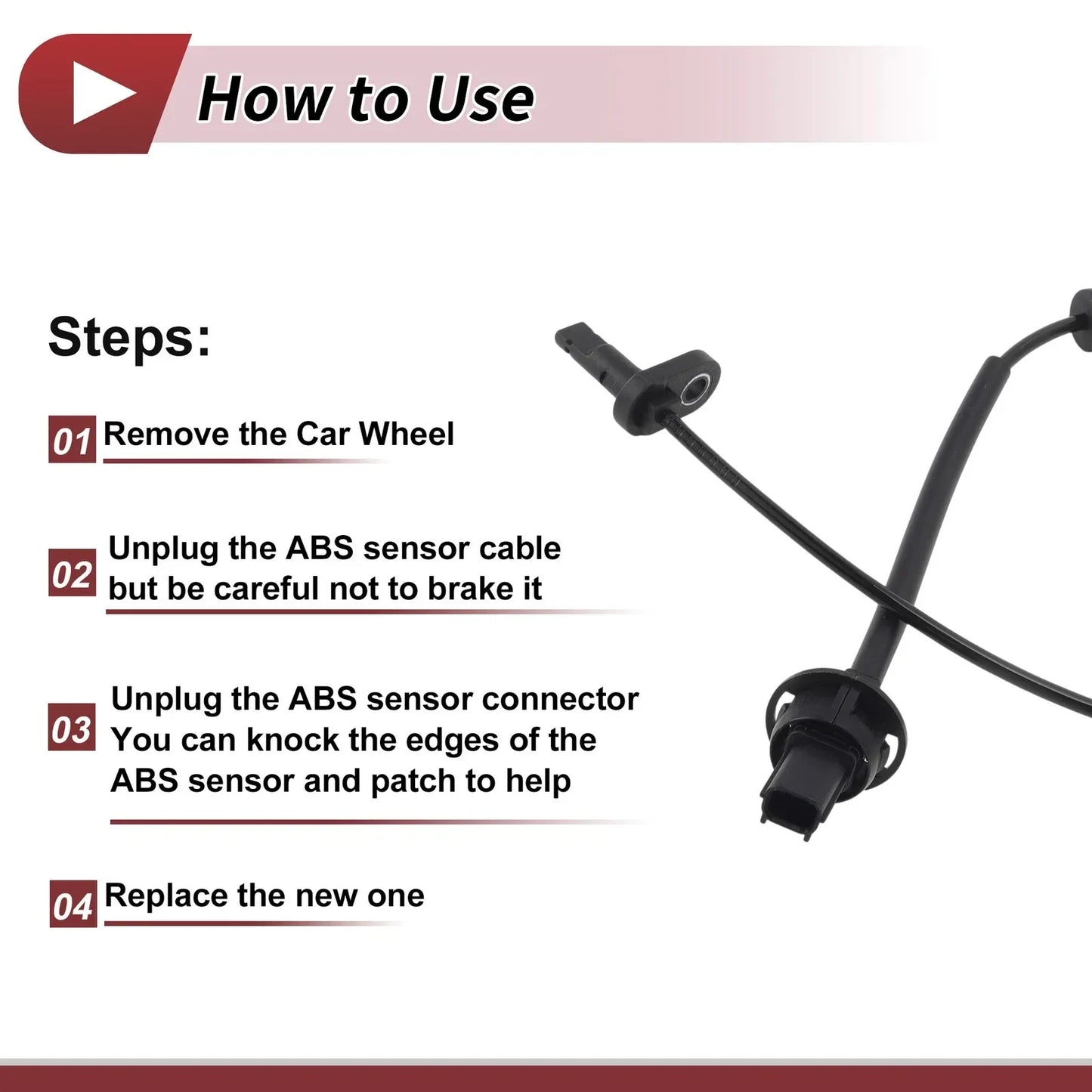 ABS Wheel Speed Sensor for Honda GIENIA Front Right (2016-2021)