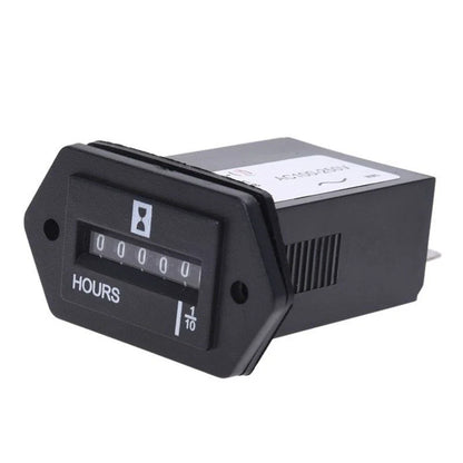 Gauge Hour Meter Black Mechanical Accessories for Engine Replacement