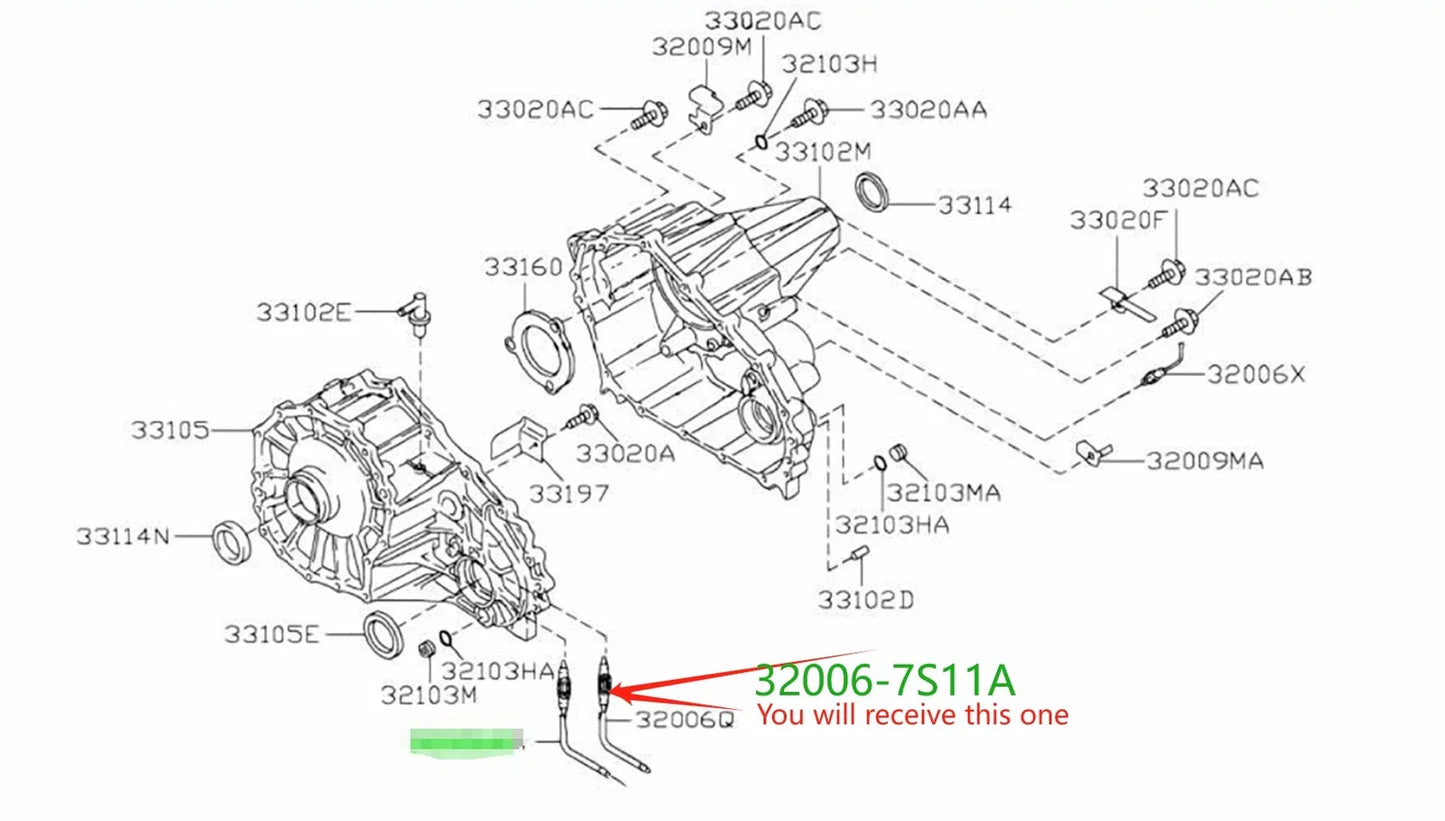 Nissan Navara D40 Gearbox Neutral Position Switch Sensor (2005-2015)