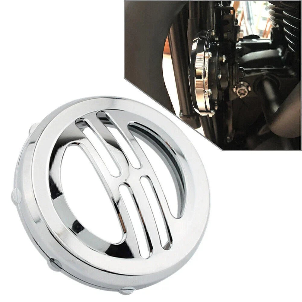Chrome Horn Decorative Cover for Bobber Motorcycle