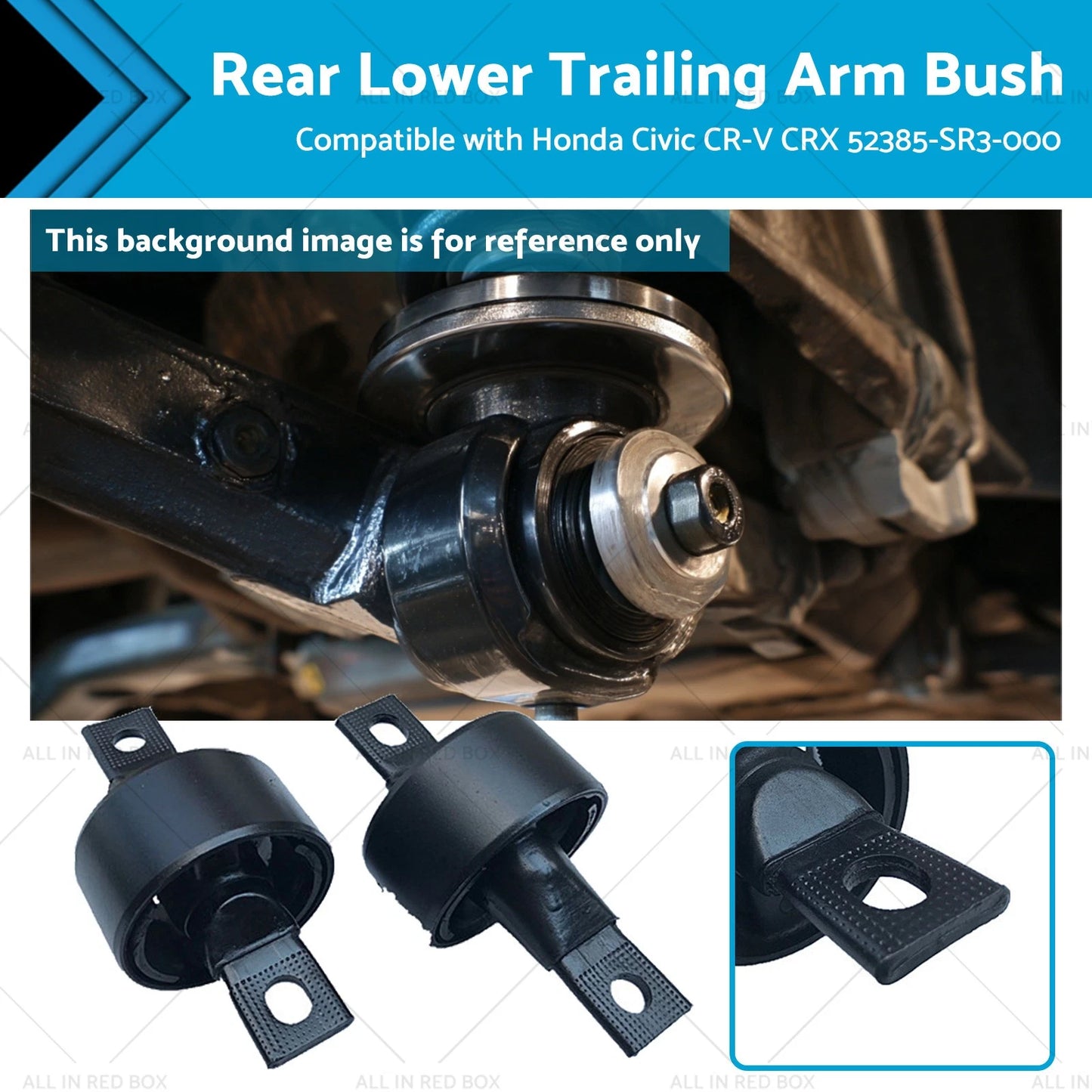 Rear Lower Trailing Arm Bushings for Honda CR-V, Civic, CRX