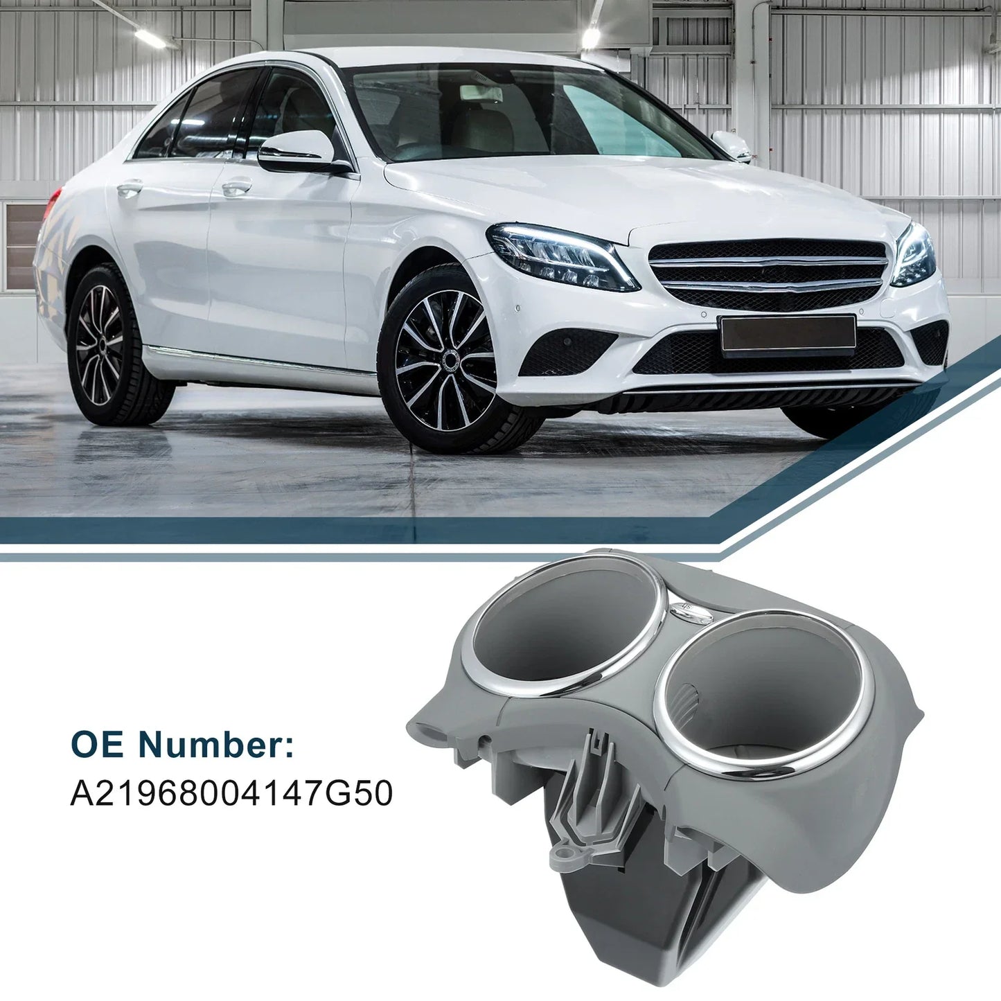 Cup Holder for Mercedes-Benz CLS500 (2006) - Gray Drink Holder