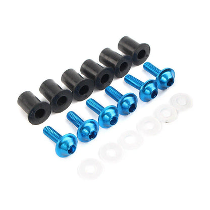 Windscreen Fixing Kit Blue Bolts for Honda CBR250 300 650 900