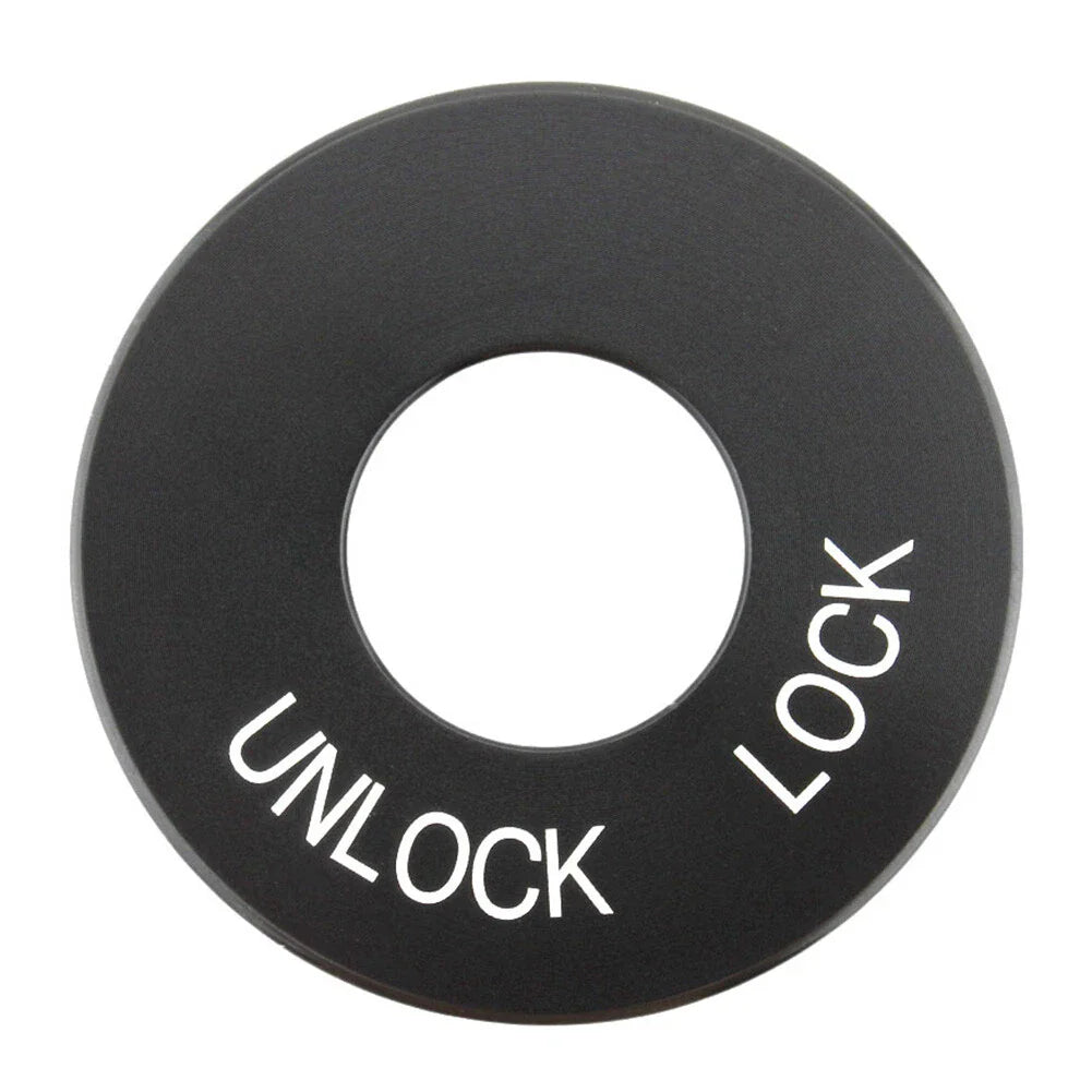 Black Ignition Fork Lock Trim Insert for Harley Road King FLHR (1994-2024)
