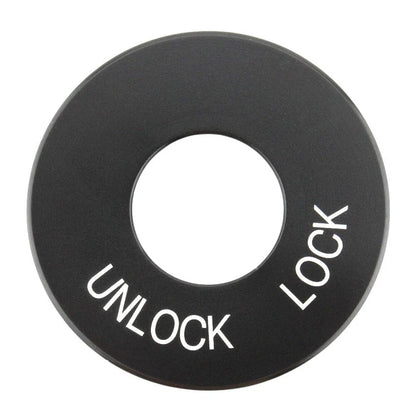 Black Ignition Fork Lock Trim Insert for Harley Road King FLHR (1994-2024)