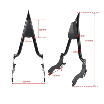 Sissy Bar Passenger Backrest for Harley Softail Fat Bob FXFB FXFBS (2018-2023)