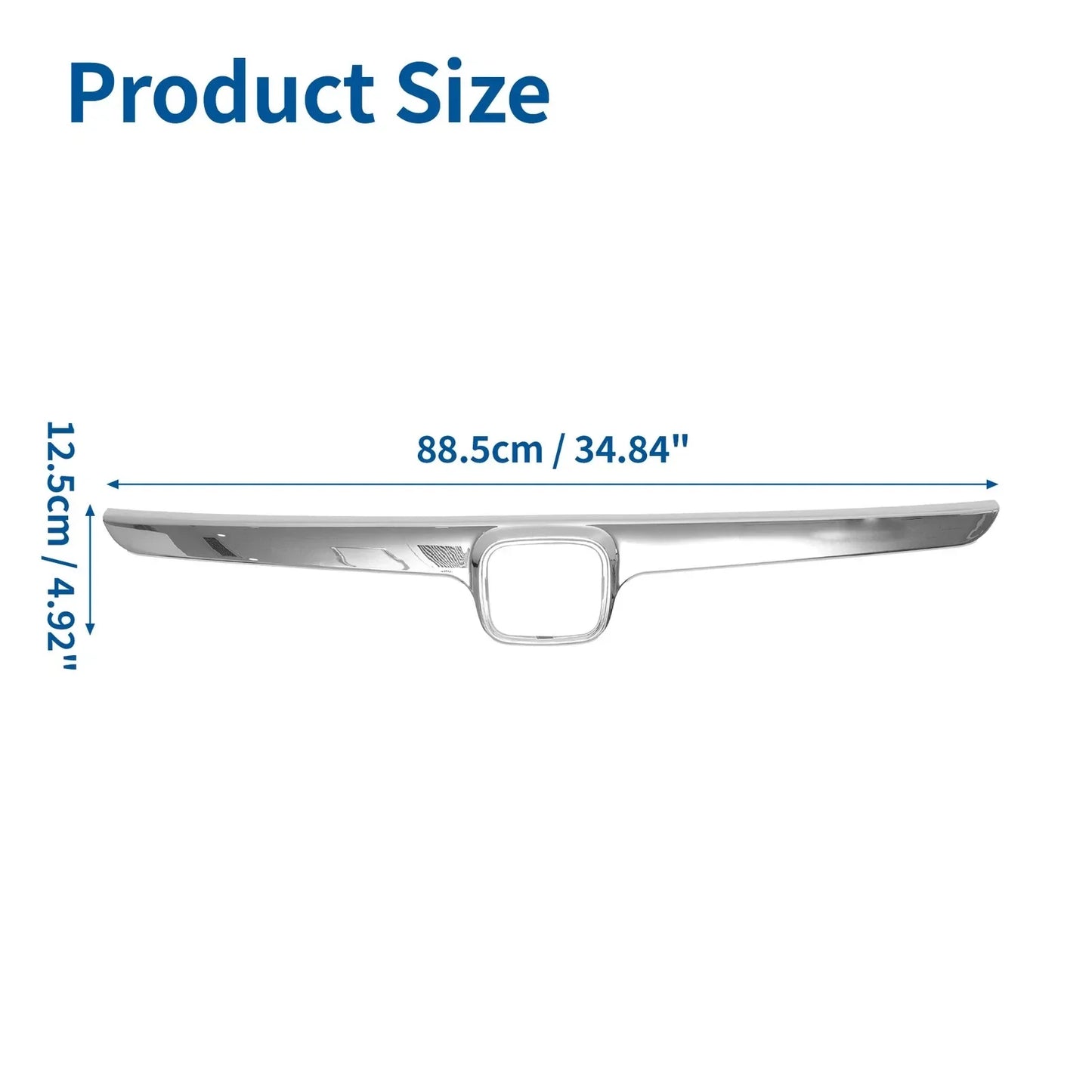 Front Grille Trim for Honda Civic 2006-2008 Chrome Silver Tone