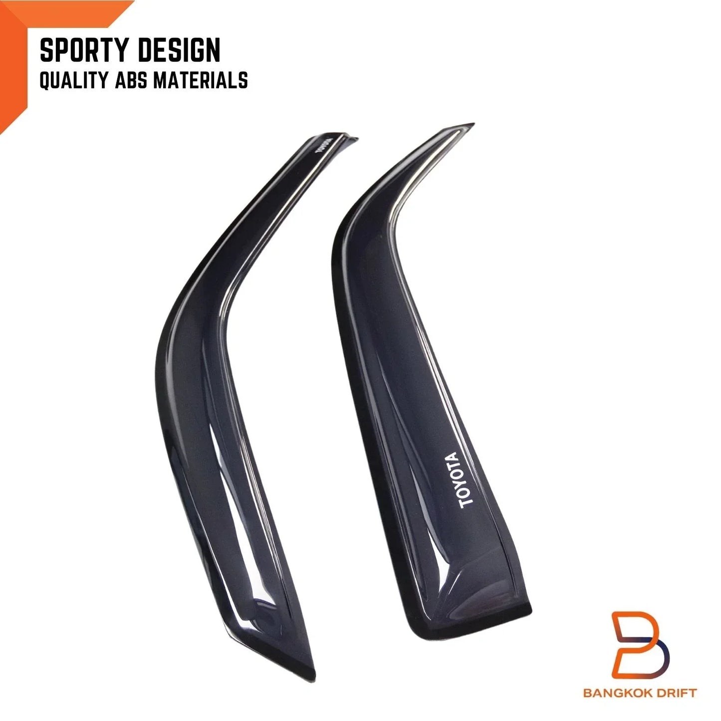 Weather Shield Window Visor Rain Guard for Toyota Hiace Commuter (2005-2019)