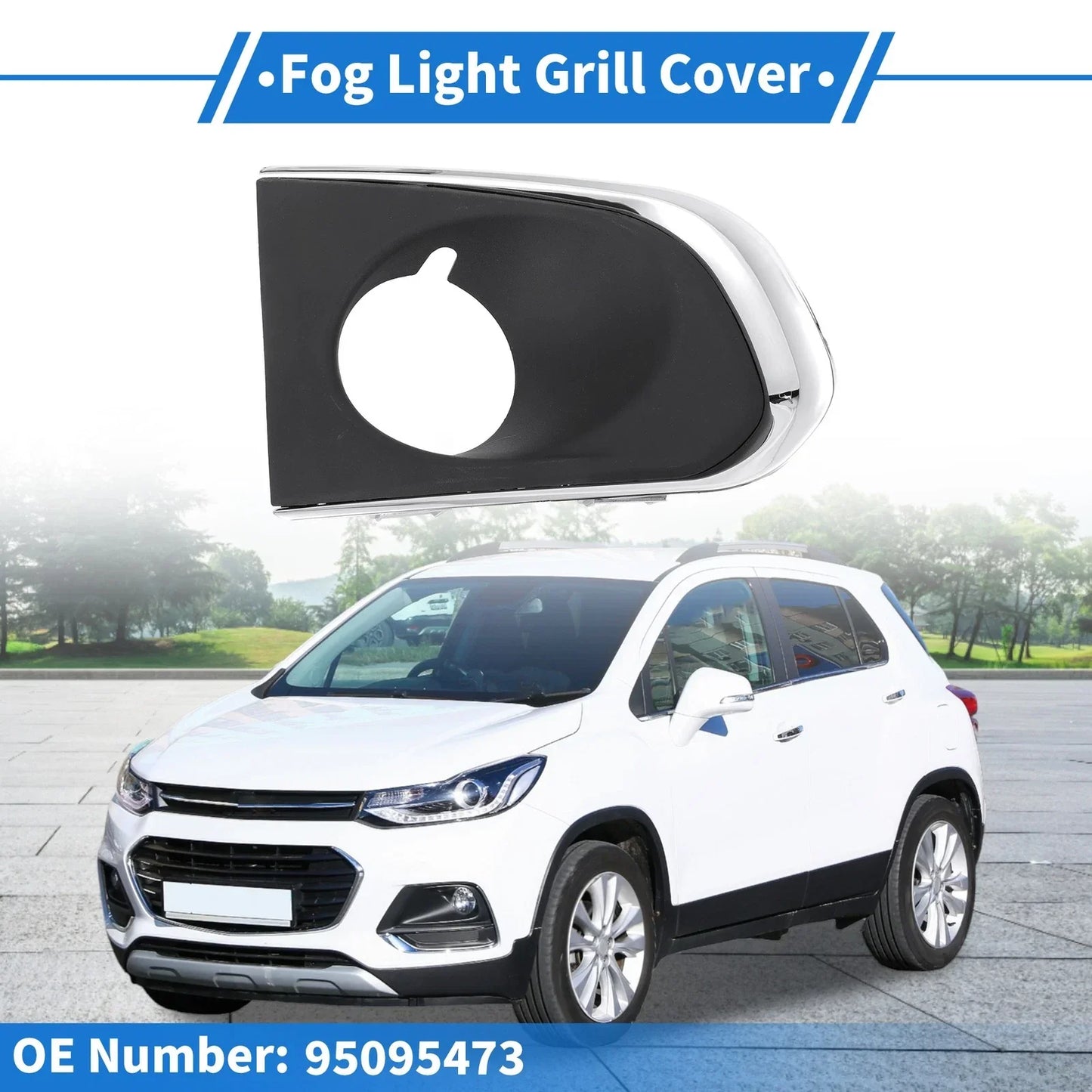 Front Right Fog Light Grill for Chevrolet Trax 2013-2016 (1 x)