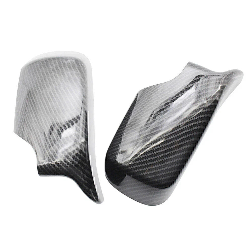 Carbon Fiber ABS Front & Rear View Mirror Covers for BMW E46 (1998-2005)
