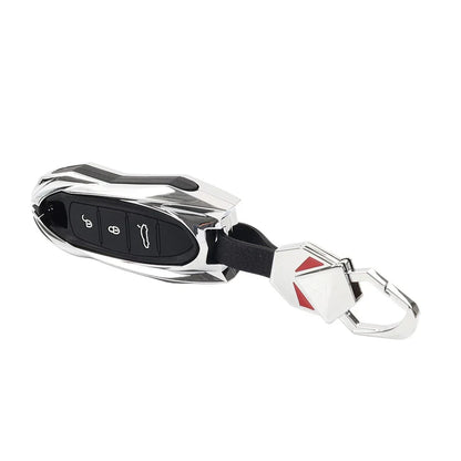 Remote Key Fob Case Cover for Porsche 718 911 Macan Cayenne Cayman Boxster