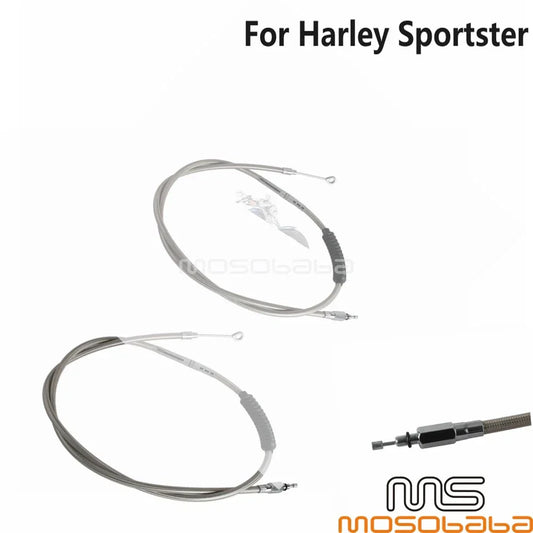 1.4M Stainless Clutch Cable for Harley Sportster XL883 XL1200 (1996-2015)